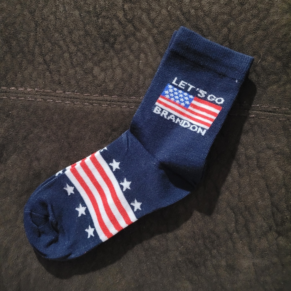 NEW Novelty Let's Go Brandon  Socks